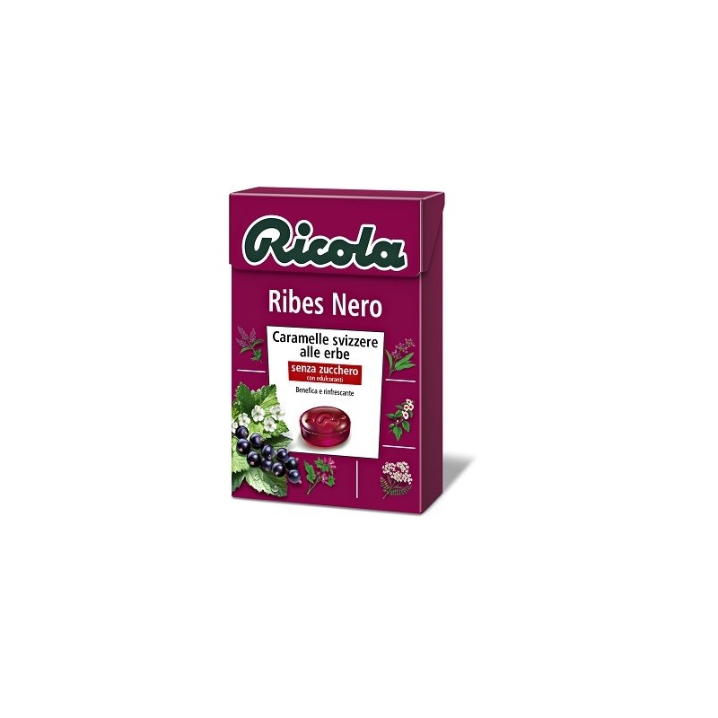 Ricola ribes nero senza zucchero 50 g