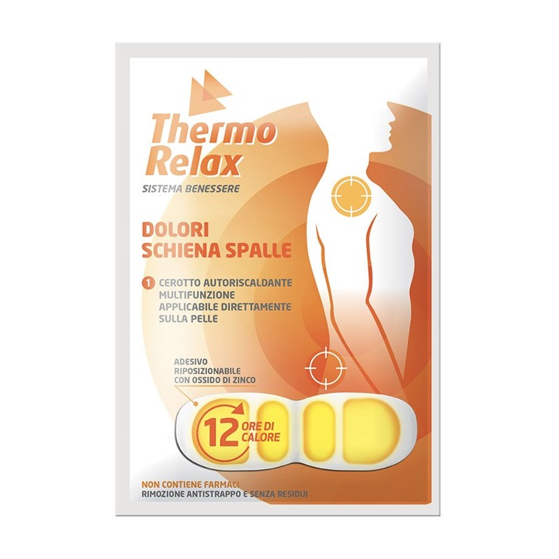 Thermorelax cerotto autoriscaldante dolore schiena/spalle 1pezzo