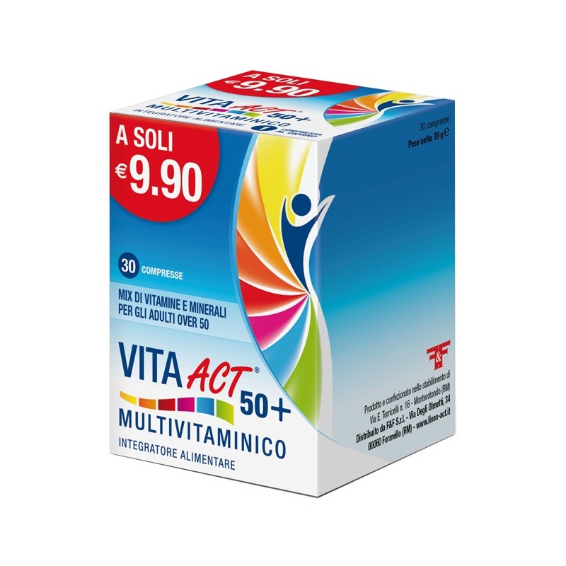 Vita act 50+ multivitaminico 30 compresse
