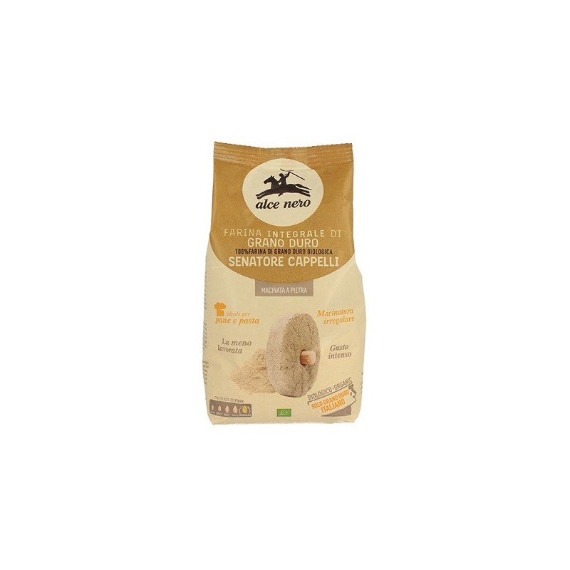 Farina integrale senatore cappelli bio macinata a pietra 500g