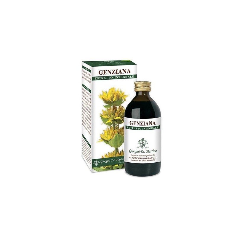 Genziana estratto integrale 200 ml Genziana estratto integrale 200 ml