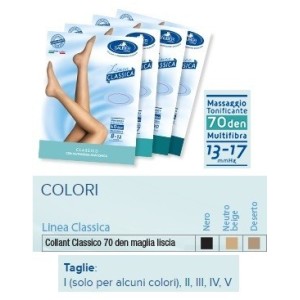 Sauber collant 70 denari maglia liscia n beig 5 linea classica