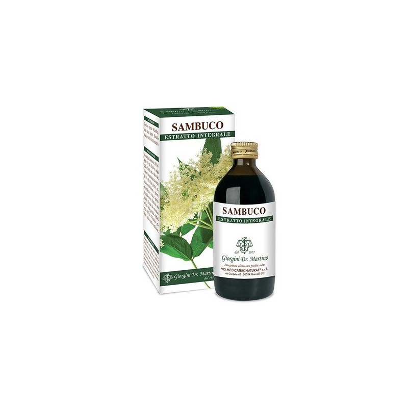 Sambuco fiori estratto integrale 200 ml Sambuco fiori estratto integrale 200 ml