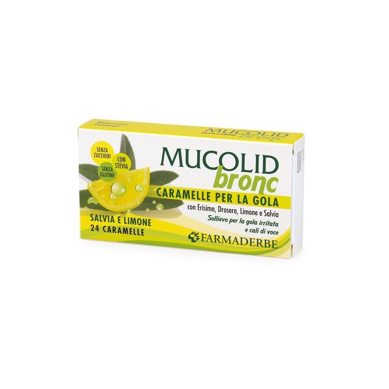 Mucolid bronc salvia & limone 24 caramelle Mucolid bronc salvia & limone 24 caramelle