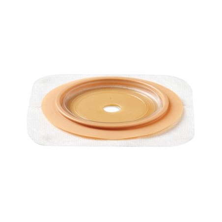 Placca natura+ piana ritagliabile in idrocolloide stomahesive e cerotto poroso flangia 57 mm 5 pezzi