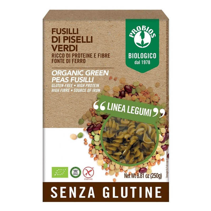 Probios specialita' di piselli verdi fusilli 250 g