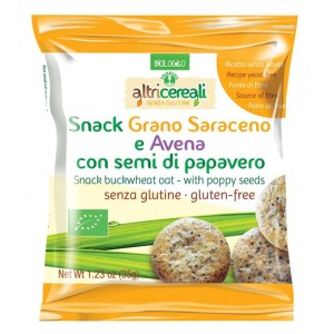 Altricereali snack saraceno e avena con semi di papavero 35g