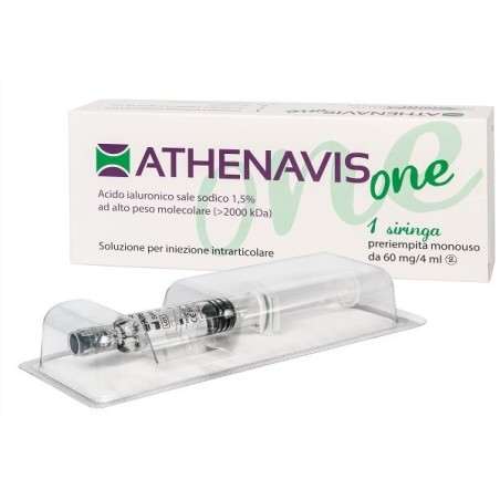 Siringa intra-articolare athenavis one acido ialuronico 1,5%4 ml Siringa intra-articolare athenavis one acido ialuronico 1,5%4 ml