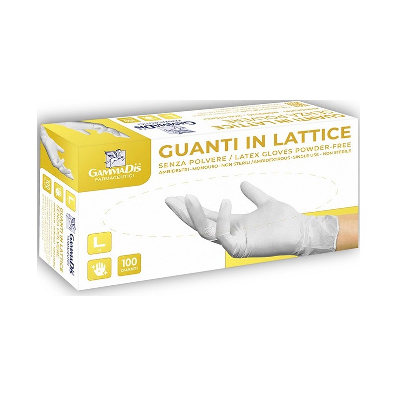 Guanti lattice senza polvere small 100 pezzi