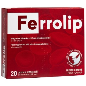 Ferrolip 20 bustine orosolubili gusto limone