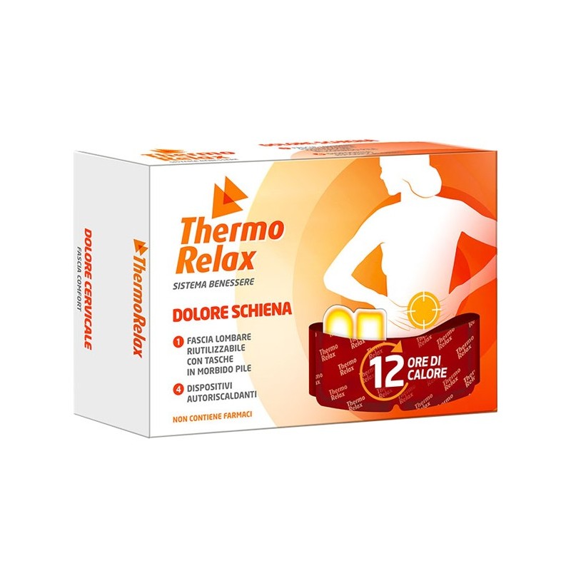 Thermorelax fascia lombare dolore schiena+4 dispositivi autoriscaldanti