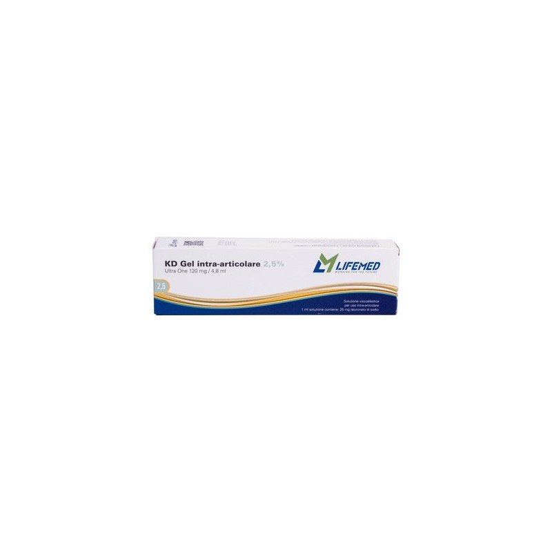Siringa intra-articolare kd gel acido ialuronico 2,5% ultraone 120 mg/4,8 ml Siringa intra-articolare kd gel acido ialuronico 2,5% ultraone 120 mg/4,8 ml