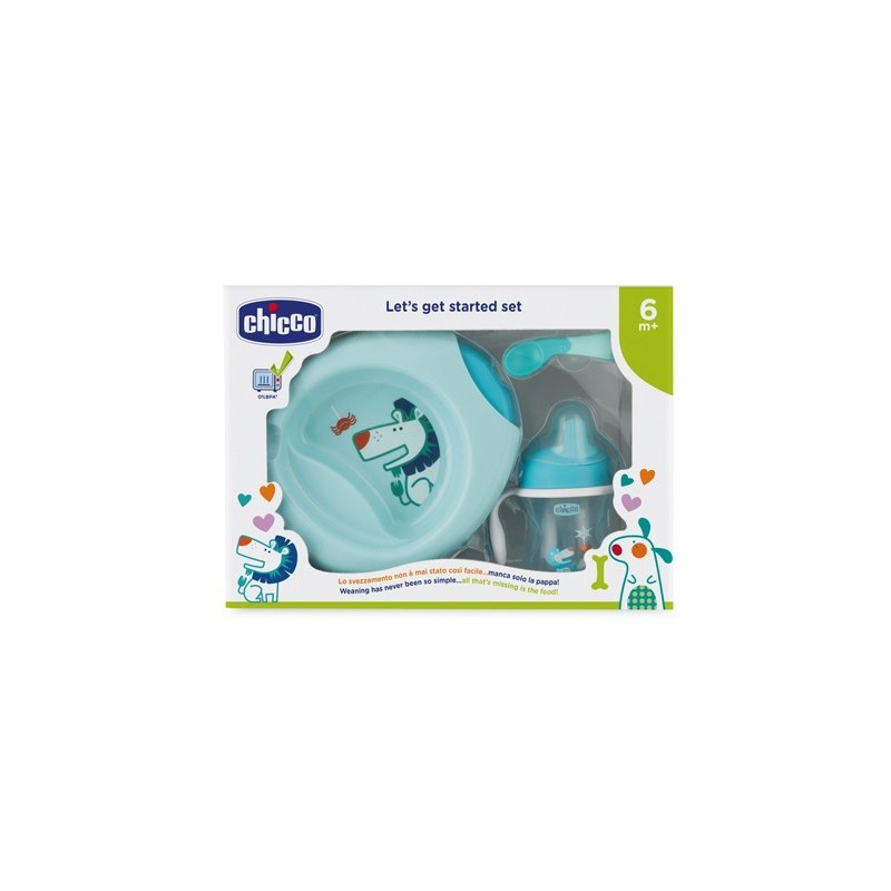 Chicco set pappa 6 mesi+ azzurro