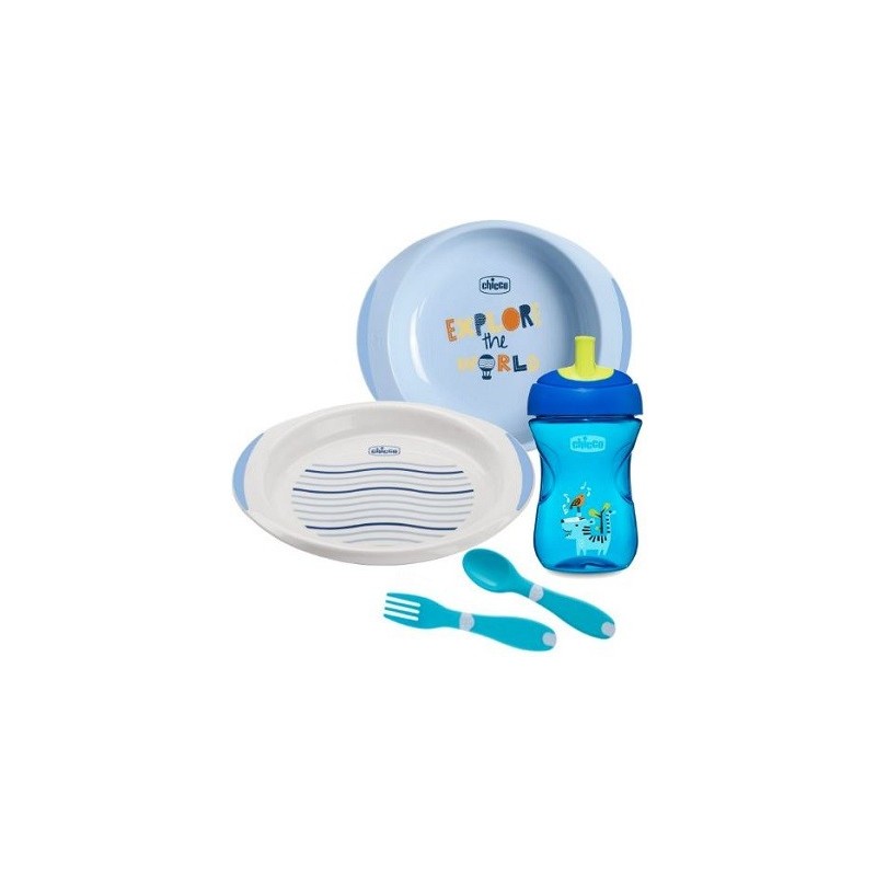 Chicco set pappa 12 mesi+ azzurro Chicco set pappa 12 mesi+ azzurro