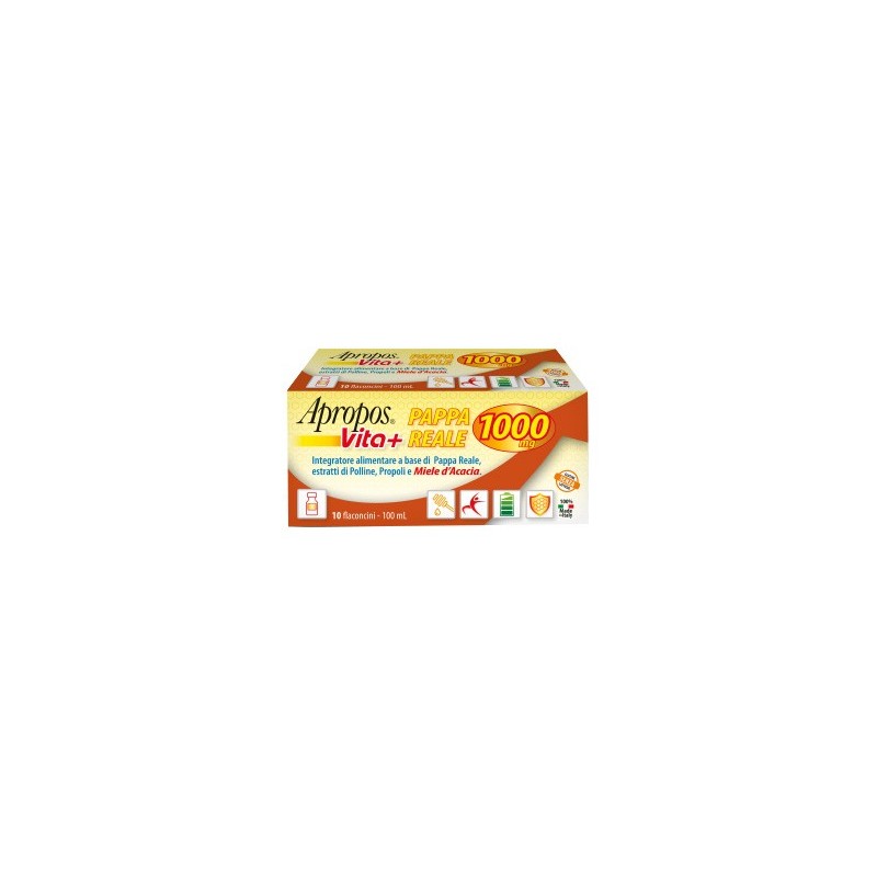 Apropos vita+ pappa reale 1000mg 10 flaconcini da 10 ml