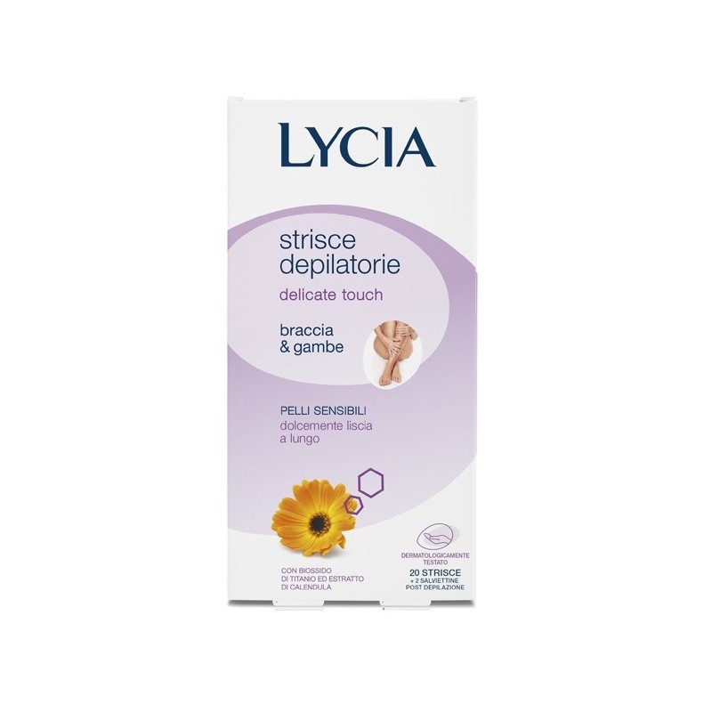 Lycia 20 strisce braccia/gambe pelli delicate 12 pezzi Lycia 20 strisce braccia/gambe pelli delicate 12 pezzi