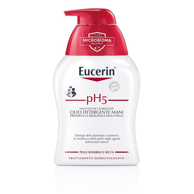 Eucerin ph5 olio detergente mani secche e screpolate 250 ml