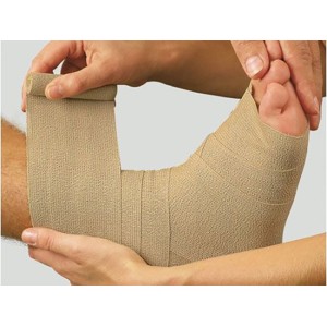 Benda elastica dauerbinde k estensibilita' alta 8x700cm 1 pezzo con graffette