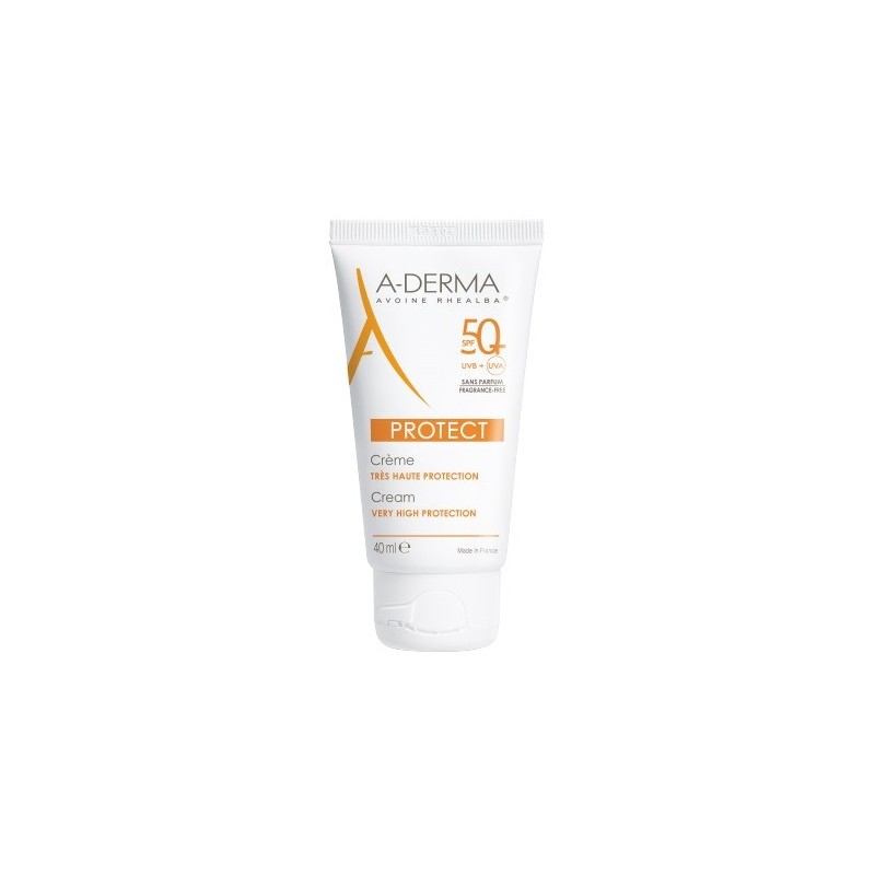 Aderma a-d protect crema senza profumo 50+ 40 ml