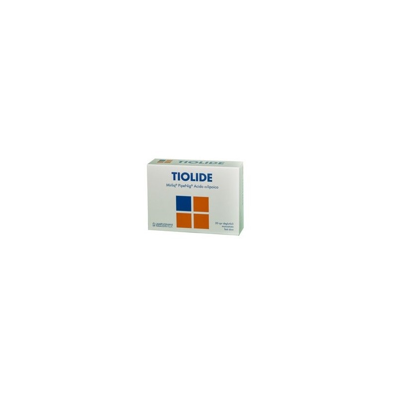 Tiolide 20 compresse deglutibili monostrato fast slow