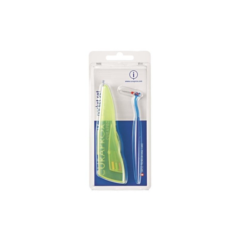 Curaprox capsule 457 pocket set 1 set composto da 1 supporto uhs451+ capsule scovolini 06/07/09/11