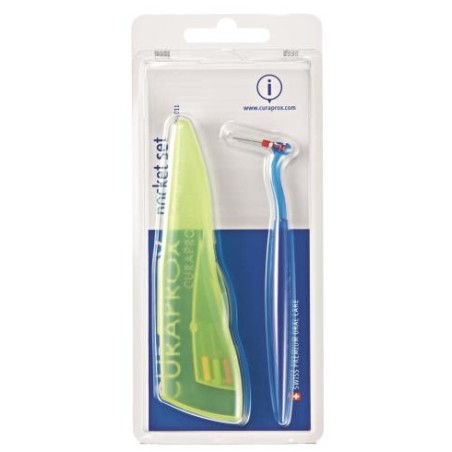 Curaprox capsule 457 pocket set 1 set composto da 1 supporto uhs451+ capsule scovolini 06/07/09/11