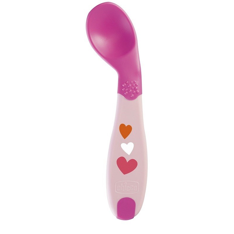 Chicco cucchiaio angolato 8m+ rosa Chicco cucchiaio angolato 8m+ rosa