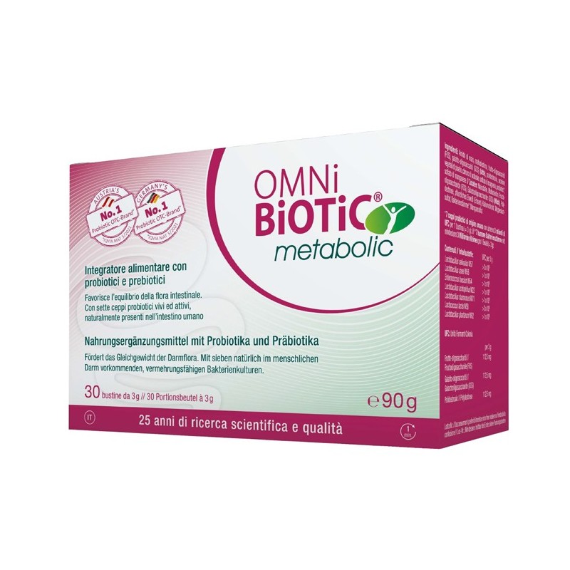 Omni biotic metabolic 30 bustine da 3 g Omni biotic metabolic 30 bustine da 3 g