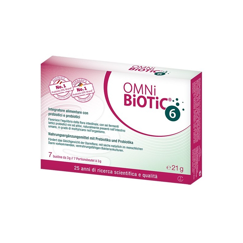 Omni biotic 6 polvere 7 bustine da 3 g Omni biotic 6 polvere 7 bustine da 3 g