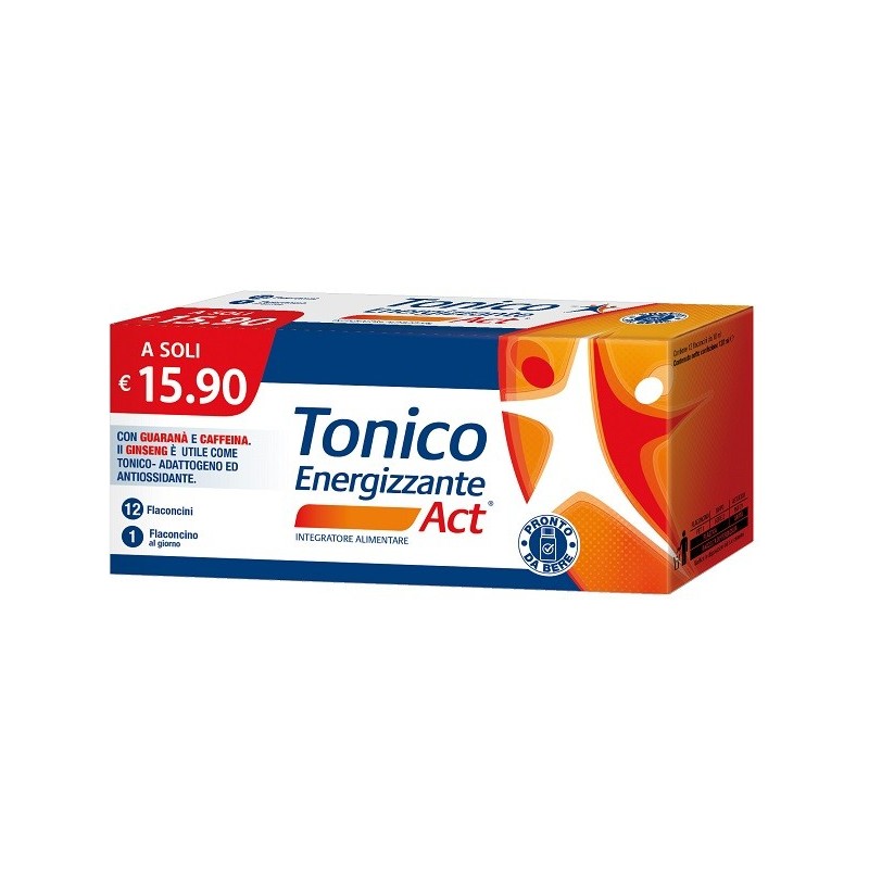 Tonico energizzante act 12 flaconcini x 10 ml