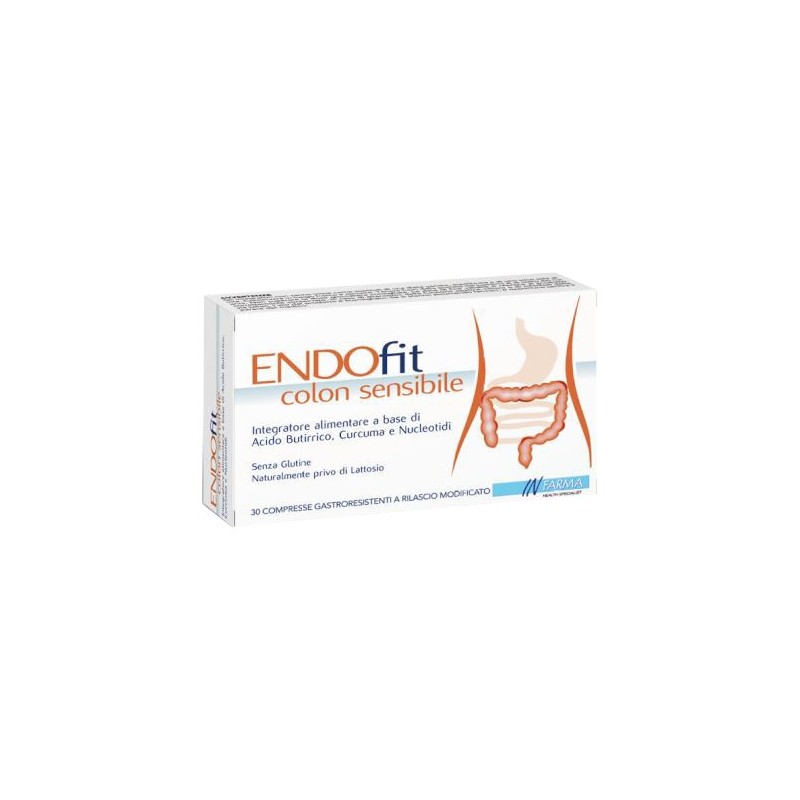 Endofit colon sensibile 30 compresse gastroresistenti a rilascio modificato