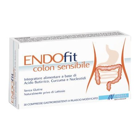 Endofit colon sensibile 30 compresse gastroresistenti a rilascio modificato