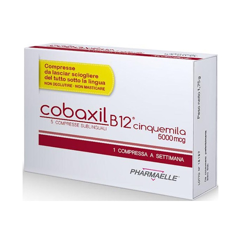Cobaxil b12 5000mcg 5 compresse sublinguali