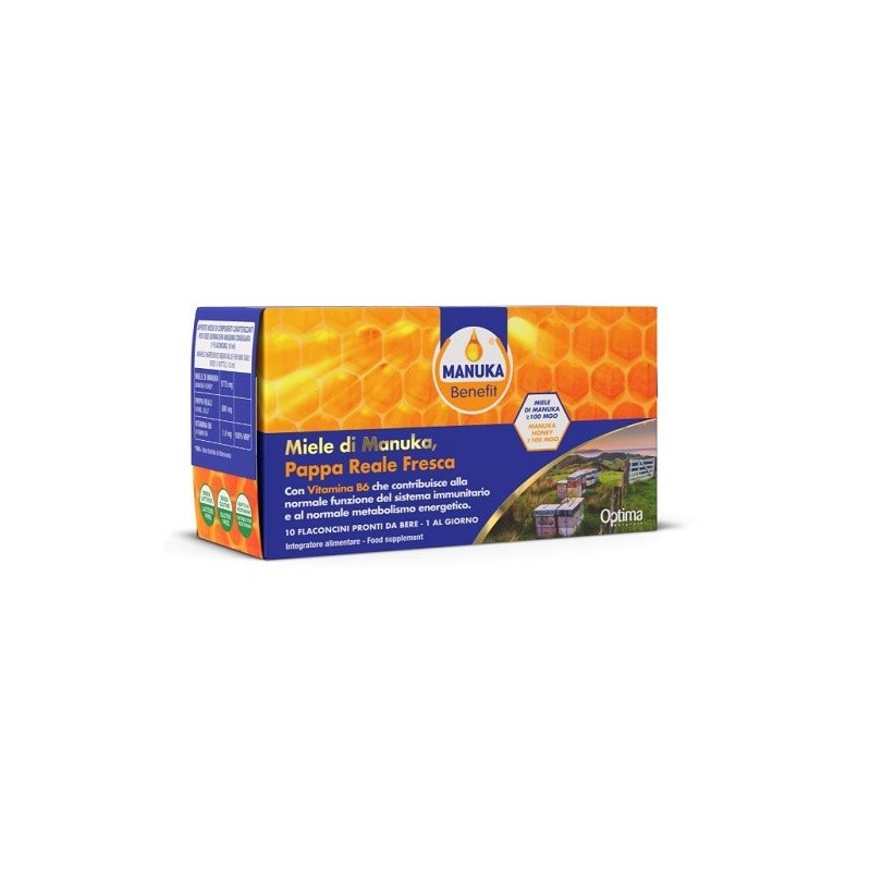 Manuka benefit pappa reale manuka vitamina b6 10 flaconcini10 ml
