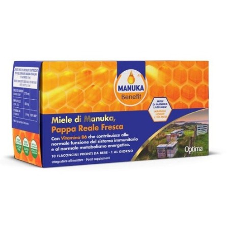Manuka benefit pappa reale manuka vitamina b6 10 flaconcini10 ml