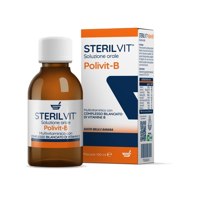 Sterilvit polivit-b soluzione orale gusto mela banana 100 ml