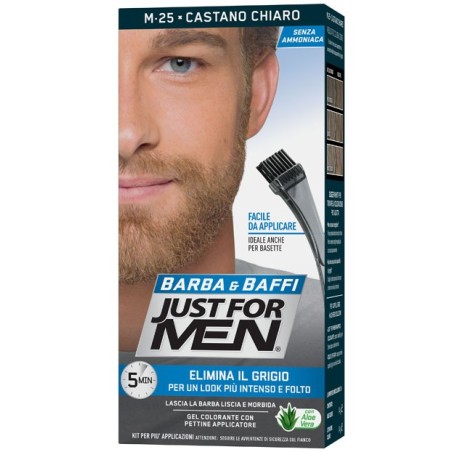 Just for men barba & baffi m25 castano chiaro 51 g