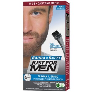 Just for men barba & baffi m35 castano medio 51 g