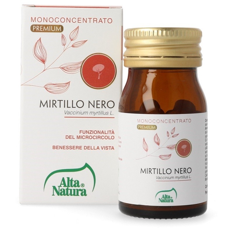 Mirtillo nero 60 compresse 450mg terranata Mirtillo nero 60 compresse 450mg terranata