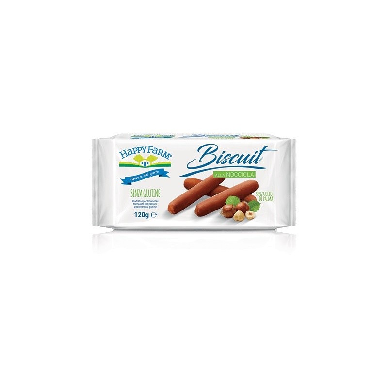 Happy farm biscuit nocciola 120 g