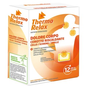 Thermorelax cerotto autoriscaldante dolore corpo collo/schiena/spalle 4 pezzi