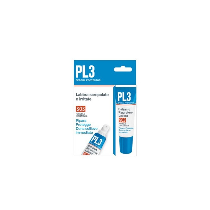 Pl3 balsamo riparatore labbra sos con astuccio 7,5 ml