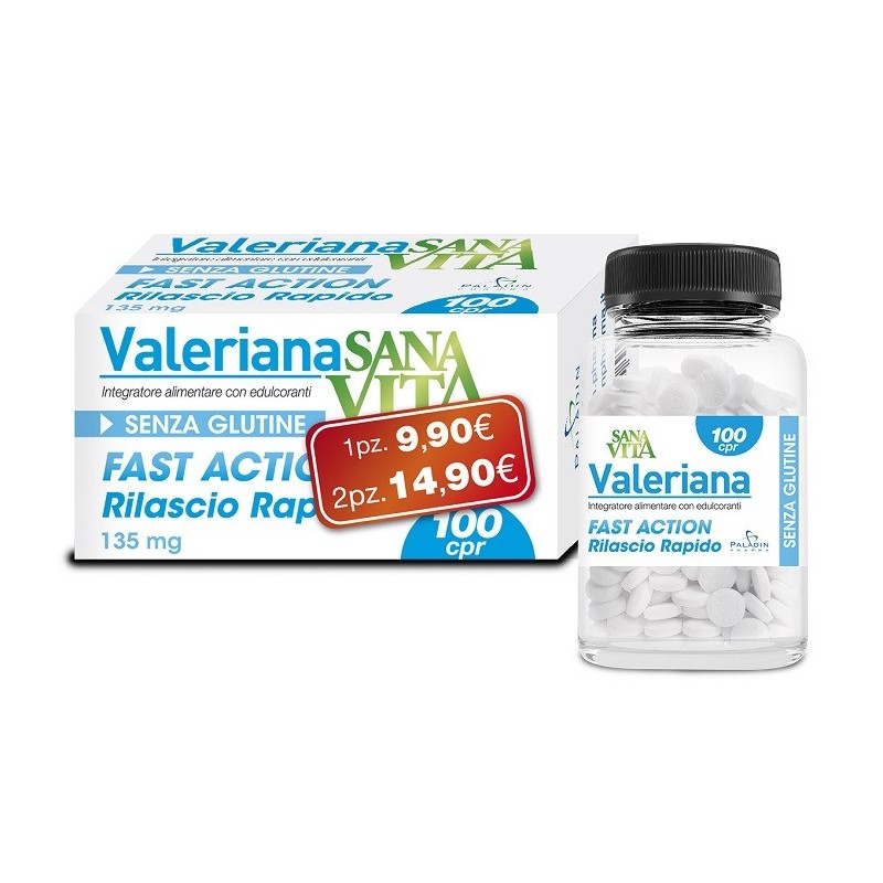 Sanavita valeriana 100 compresse Sanavita valeriana 100 compresse