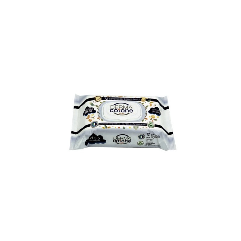 Dermacotone salviettine talco 72 pezzi