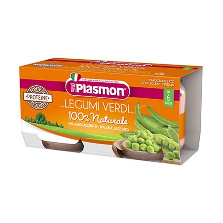 Plasmon omogeneizzato legumi verdi 2x80 g