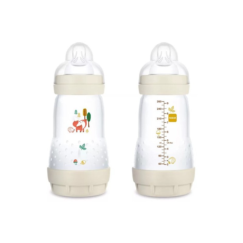 Mam biberon easy start 260 ml 2+ tettarella 2 neutro 2 pezzi