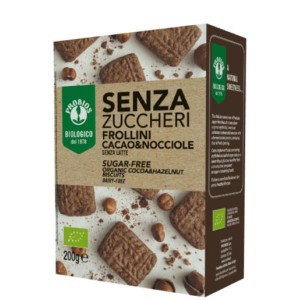Frollini cacao/nocciole senza zucchero 200 g