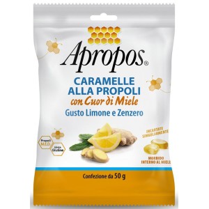 Apropos caramelle dure limone/zenzero cuor di miele 50 g