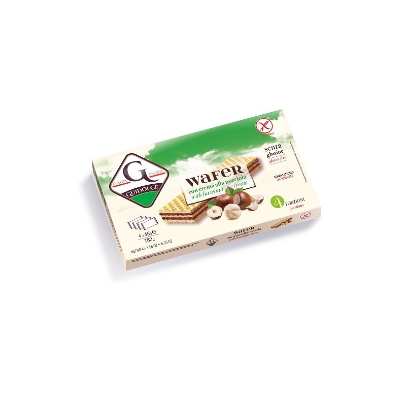 Wafer con crema alla nocciola 4 porzioni x 45 g