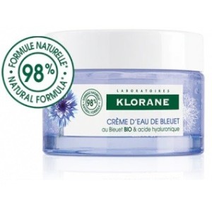 Klorane gel crema risveglio fresco fiordaliso bio acido ialuronico 50 ml